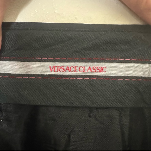VERSACE Vintage Satin High Waist Black Pants - Picture 8 of 16